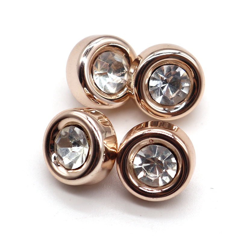 Designer custom rhinestone crystal button Garment accessories round crystal resin button for dresses