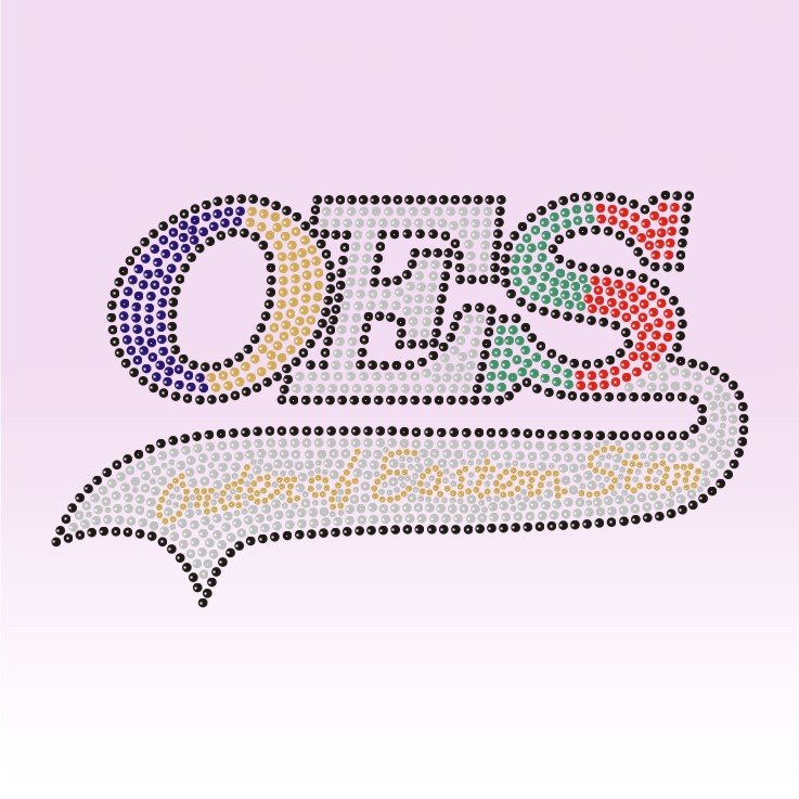Hot Sale Bling OES Order of Eastern Star Iron on Rhinestone Transfer