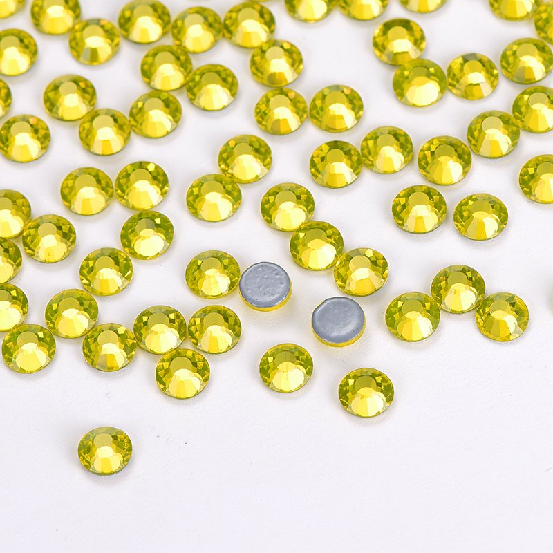 14400PCS Hot Fix Crystal Rhinestone SS10 Bulk Flat Back 12 Cut Facets Glass Rhinestones For Garment Dress