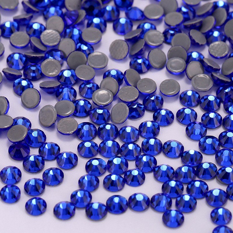 14400PCS Hot Fix Crystal Rhinestone SS10 Bulk Flat Back 12 Cut Facets Glass Rhinestones For Garment Dress