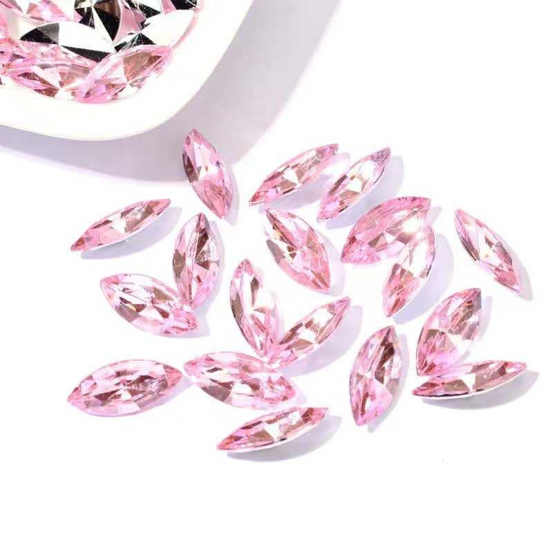 Crystal Stones Sewing Acrylic Gems Strass Beads Flatback Horse Eye Sew On Rhinestone stone trimming