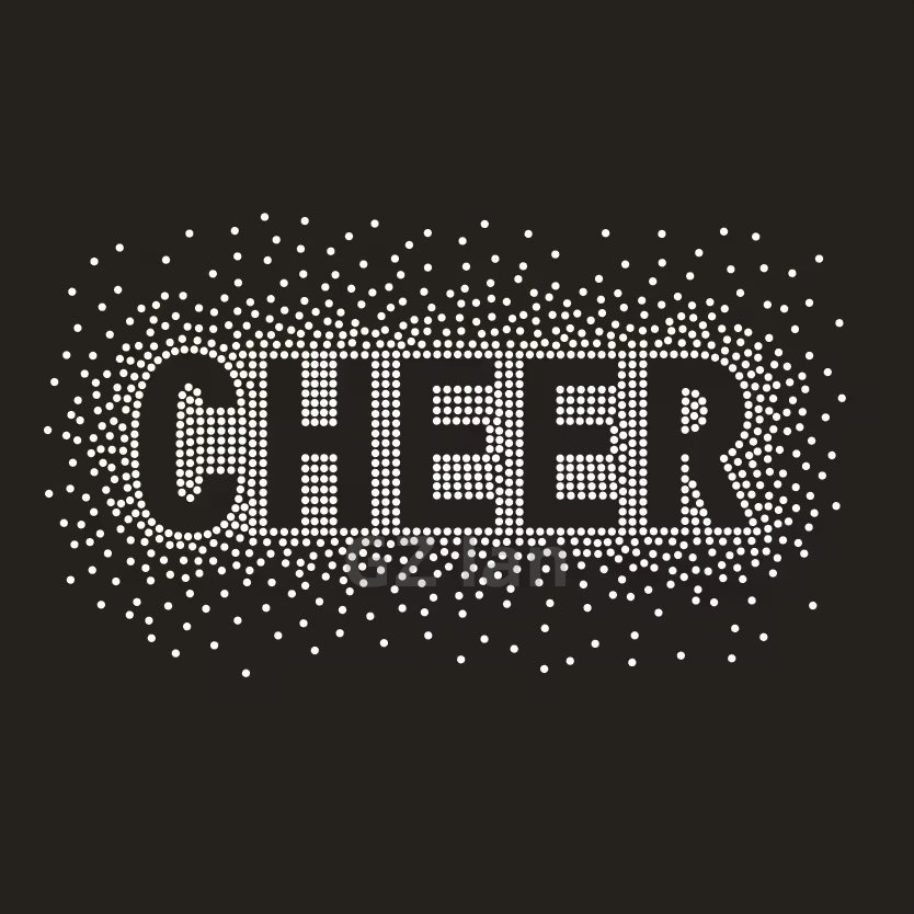 Custom Cheer Mom Bows Rhinestone Transfer Gymnastics Cheerleaders Hotfix Rhinestone Motif Crystal Rhinestone