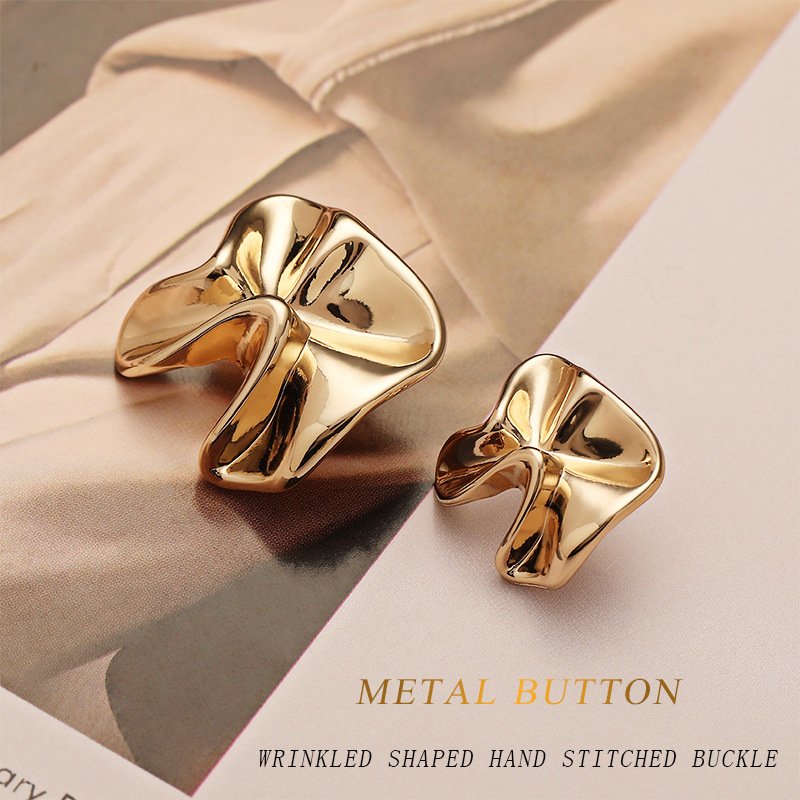 High grade Elegant Shiny bowknot shape Alloy Shank Button