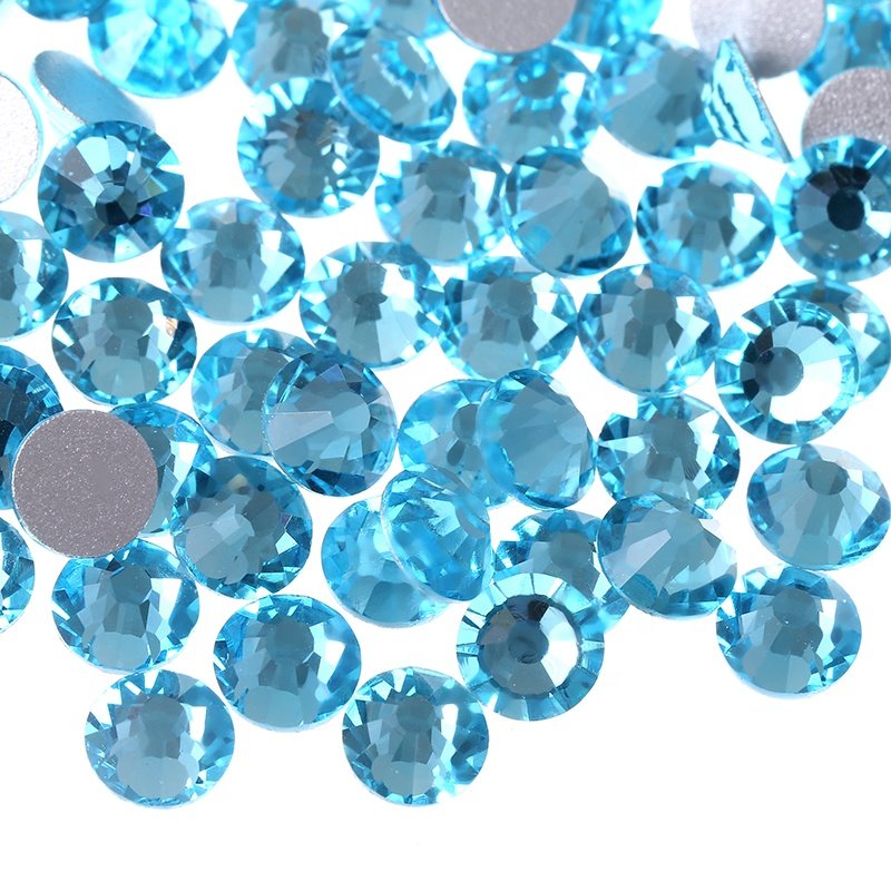 High quality Round AB Colorful Non Hotfix Flat back Glass rhinestones transparent Crystal rhinestones for mugs Nail Arts
