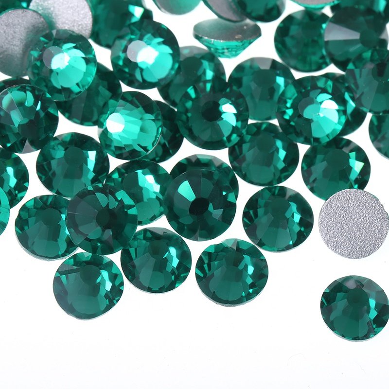 High quality Round AB Colorful Non Hotfix Flat back Glass rhinestones transparent Crystal rhinestones for mugs Nail Arts