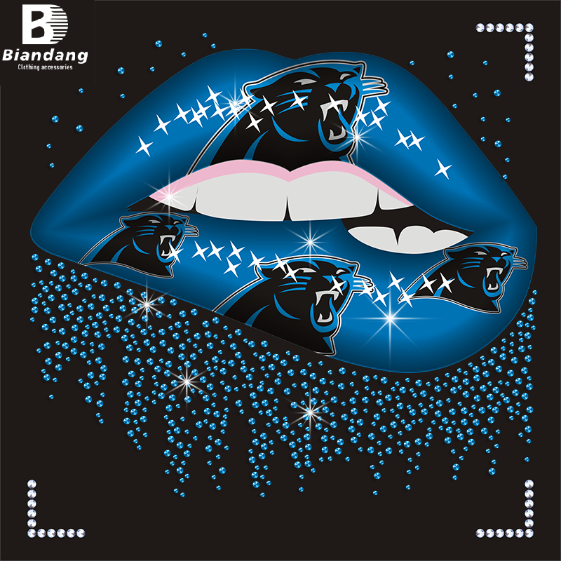 Factory Direct Selling High Quality Shiny Hot Fix Rhinestone Transfer Custom Bling Rhinestone Heat Transfer Design