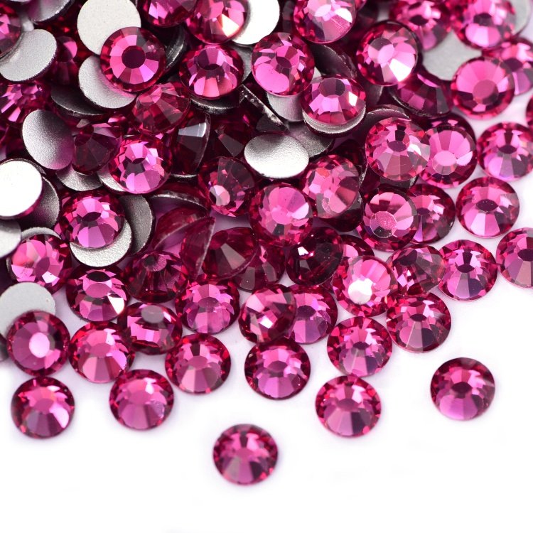 SS3-SS50 Colorful Non Hotfix Rhinestones Glitter Crystal Glue On Strass Diamond Rhinestones For Garment Nail art Decorations