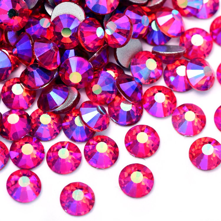 SS3-SS50 Colorful Non Hotfix Rhinestones Glitter Crystal Glue On Strass Diamond Rhinestones For Garment Nail art Decorations