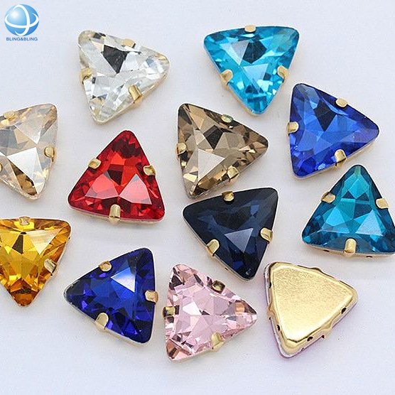12mm 14mm Pointback Heart Crystal Shiny Glass Stones Wholesale Loose Crystal Beads For Jewelry Diy Garment Accessories