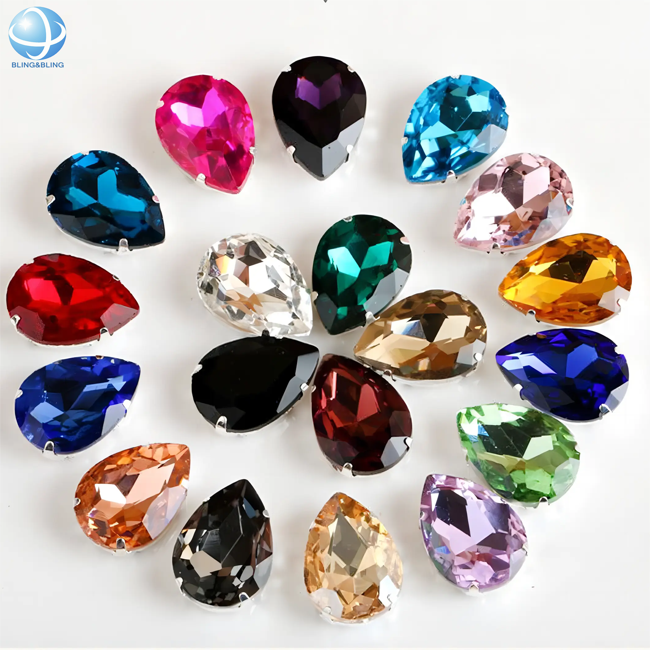 12mm 14mm Pointback Heart Crystal Shiny Glass Stones Wholesale Loose Crystal Beads For Jewelry Diy Garment Accessories