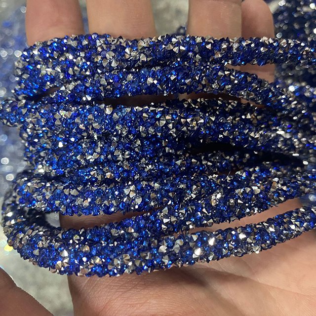 Wholesale 6mm Crystal Rhinestone Sandal Strass Strip Rhinestone Rope For Shoes Glass Customization Shoes Diamonds Straps