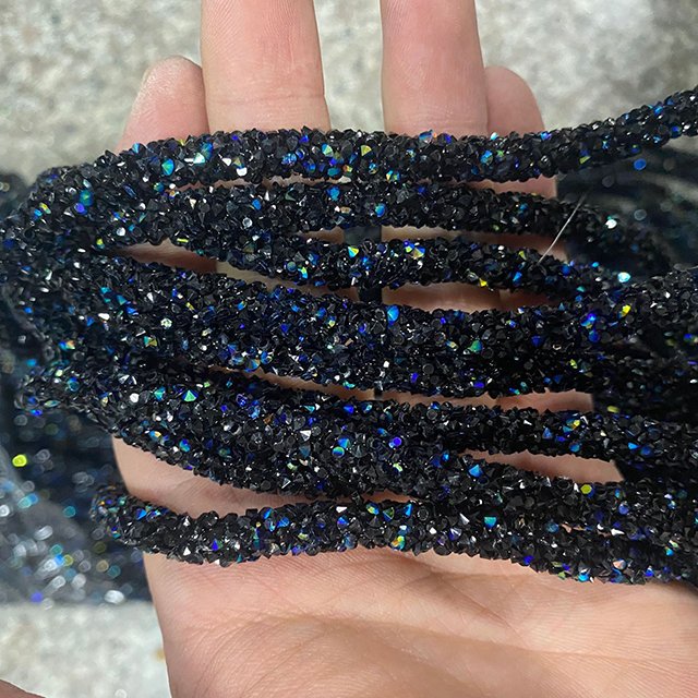 Wholesale 6mm Crystal Rhinestone Sandal Strass Strip Rhinestone Rope For Shoes Glass Customization Shoes Diamonds Straps