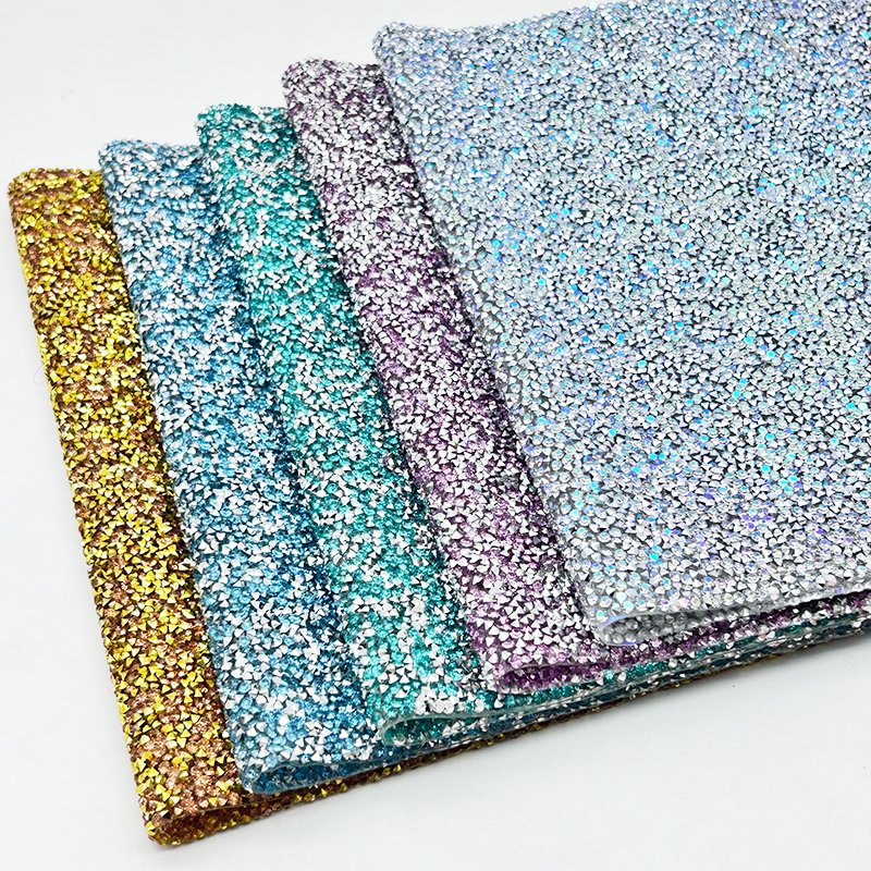 40*24cm Strass Crystal Resin Rhinestone Hotfix Pointback Rhinestone Mesh Sheet