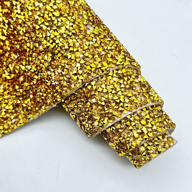 40*24cm Strass Crystal Resin Rhinestone Hotfix Pointback Rhinestone Mesh Sheet