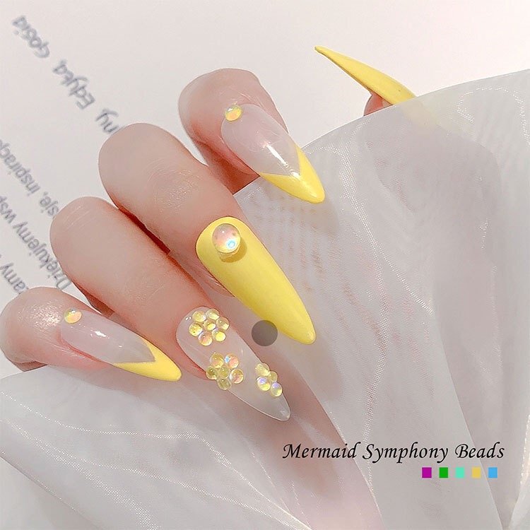 Mermaid Magic Color Crystals Mixed Size Shines Transparent Rhinestone For Nail DIY Decoration