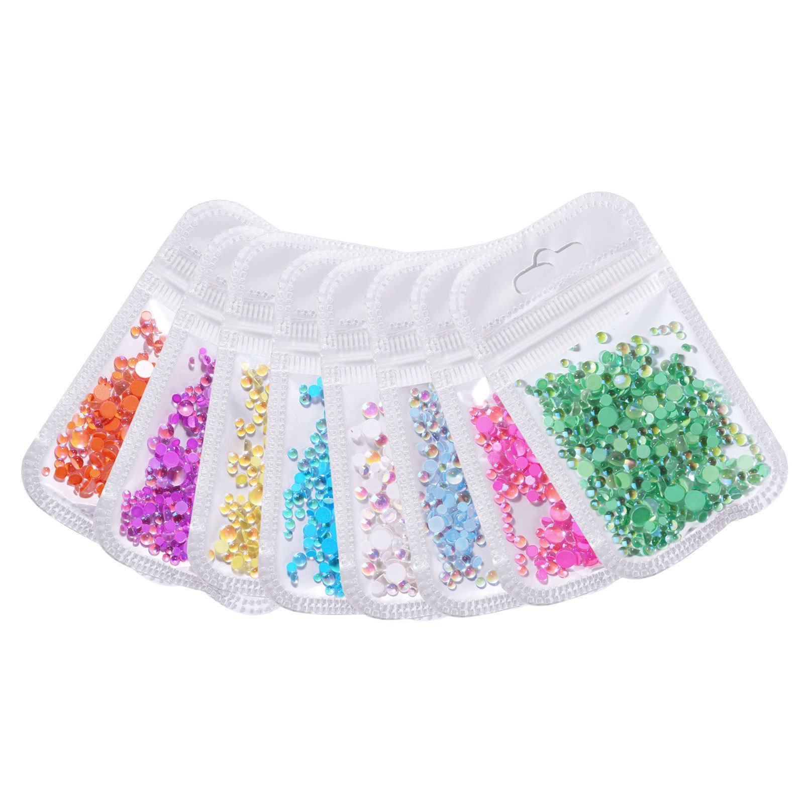 Mermaid Magic Color Crystals Mixed Size Shines Transparent Rhinestone For Nail DIY Decoration