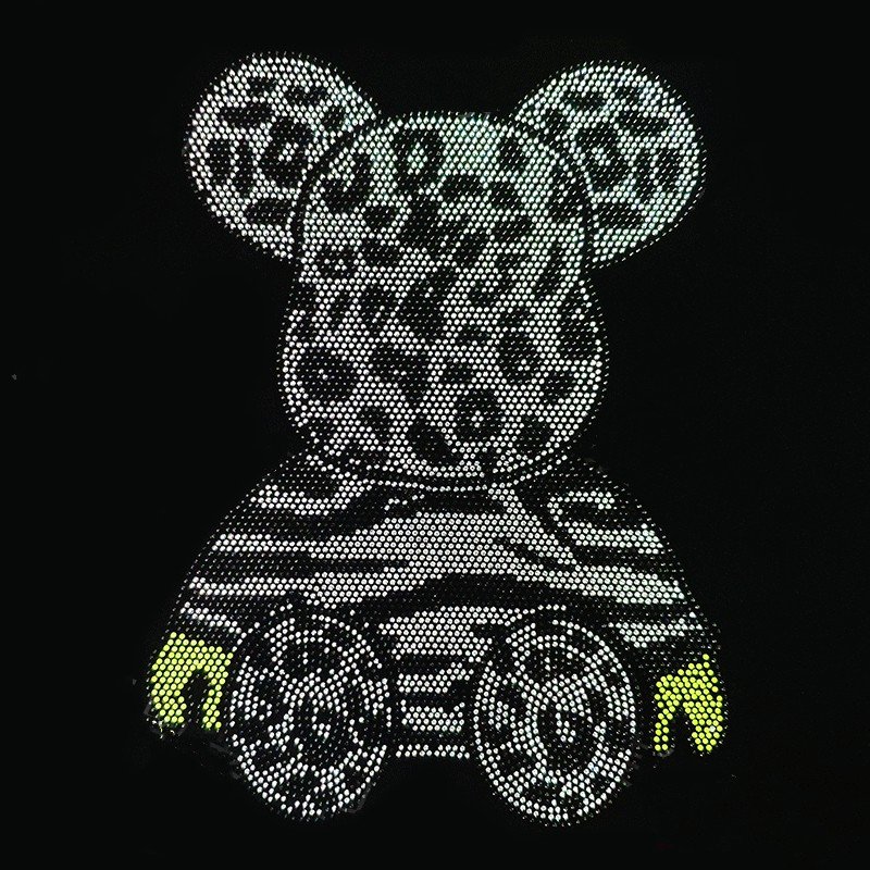 Customized New Products Custom Rhinestone heat transfers for t-shirts