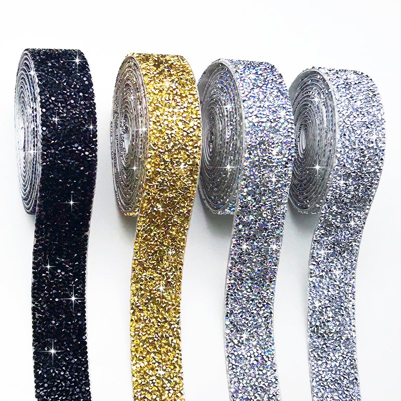 Factory Hot Fix 1.5cm Resin Trimming Diamond Band rhinestone trim For Shoes Wedding Dress Evening Dress