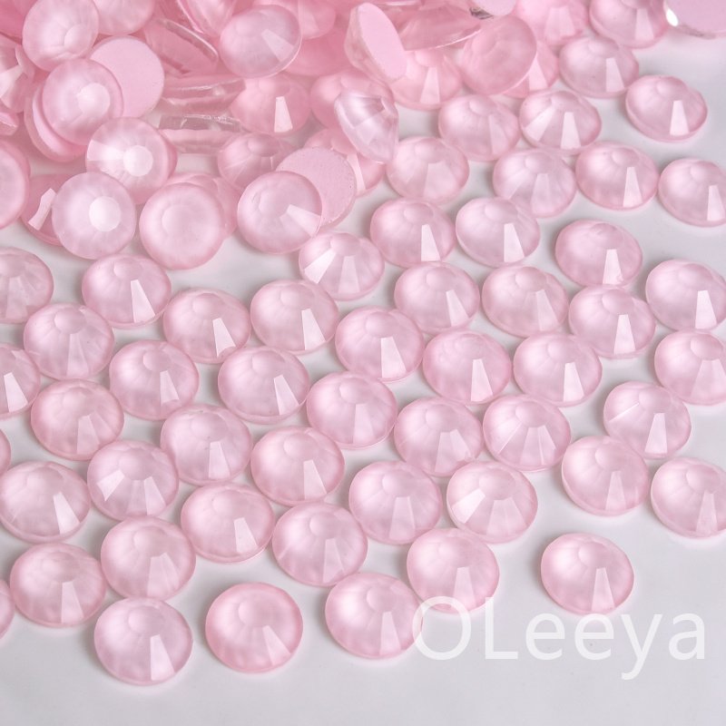 Oleeya Bulk Rhinestone SS6-SS30 Macaron Crystal Luminous Glow In The Dark Flatback Non Hotfix Strass For Nails