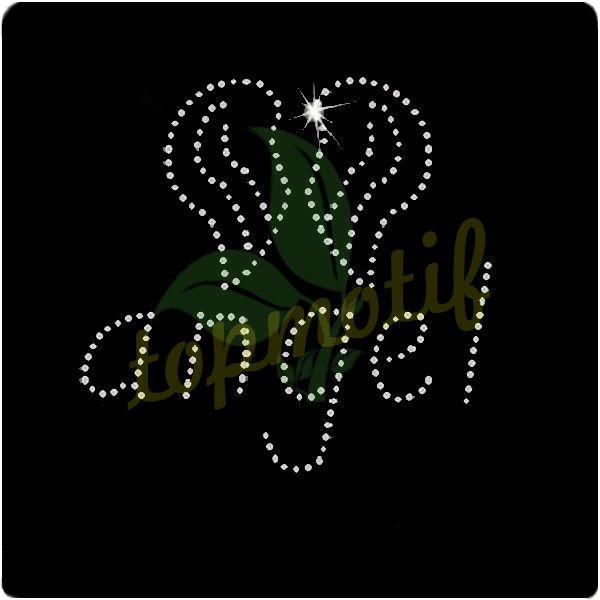 Wholesale Figure Skating Rhinestone Motif Glitter Vinyl Heat Transfers