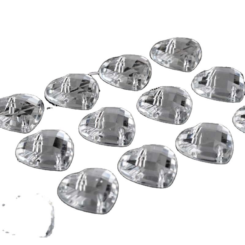 Custom Mini Pcs Crystal Rhinestones Ab Crystals Heart Glass Rhinestone For Diy Crafts Jewelry Making,8-18mm,White/Black