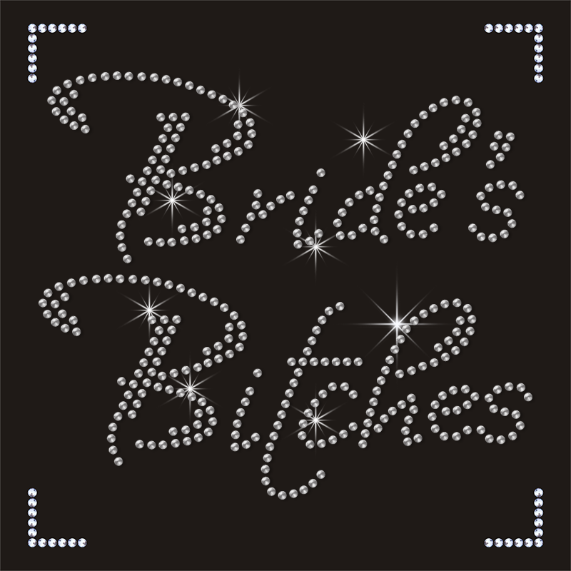China Supplier's BRIDE Supper Bling Designer Patches 3D Iron-On Rhinestone Motif Shoes 8mm Size Letter Rhinestone Rransfers