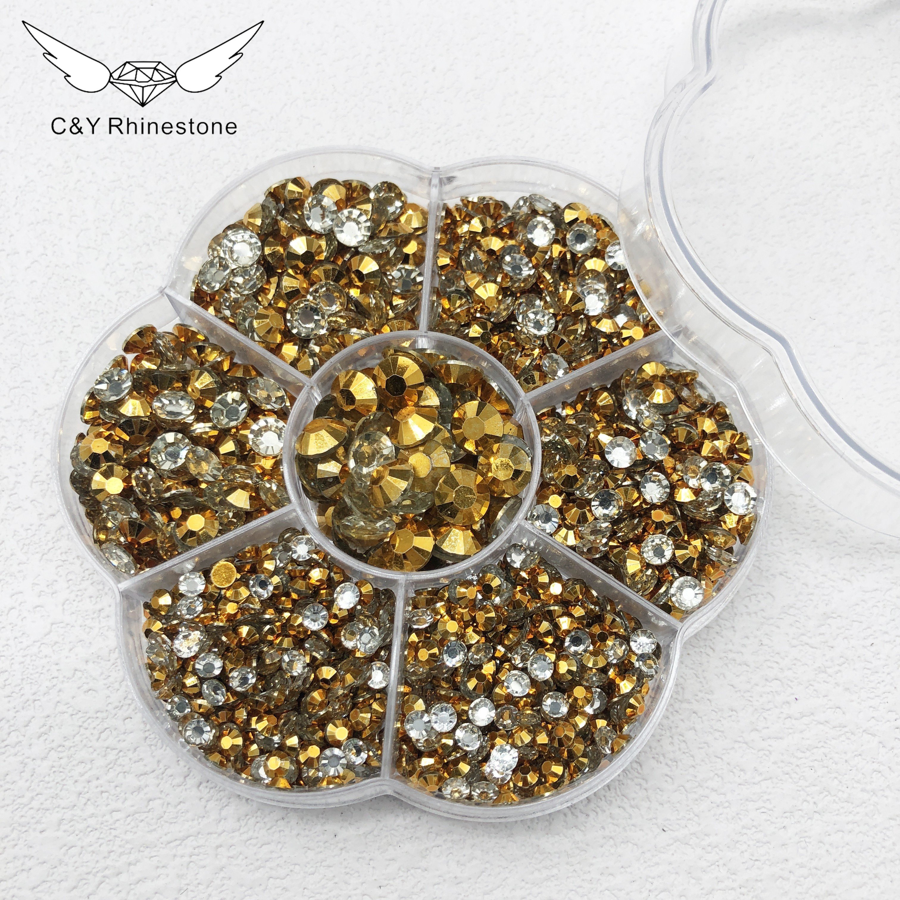 CY Wholesale Multi Size Color AB Non Hot Fix Flatback Stones Resin Jelly Rhinestones For Nail