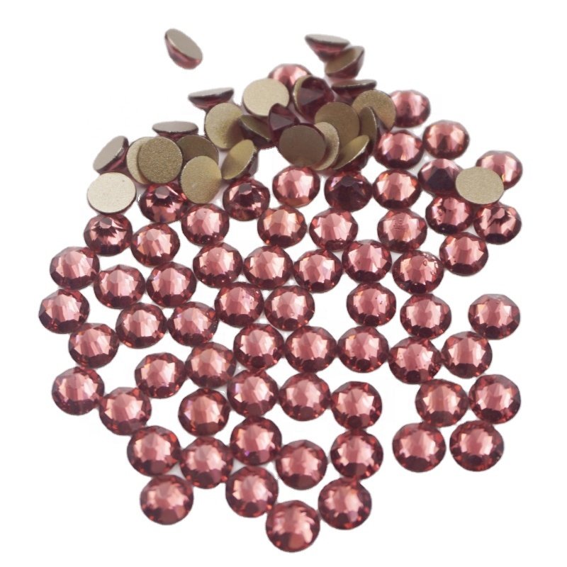 Best quality factory wholesale flatback crystal rhinestones glitter stones non hot fix glass rhinestones for cup decoration