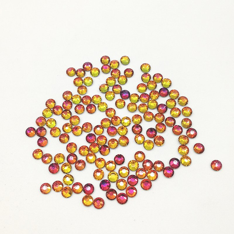 Bulk Nail glass crystal flatback round rhinestone sticking nails art rhinestones