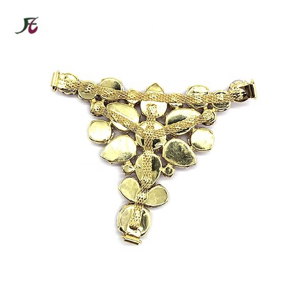 Chinese wholesale fancy T shape rhinestones shoe chain shoe decorations for women sandals