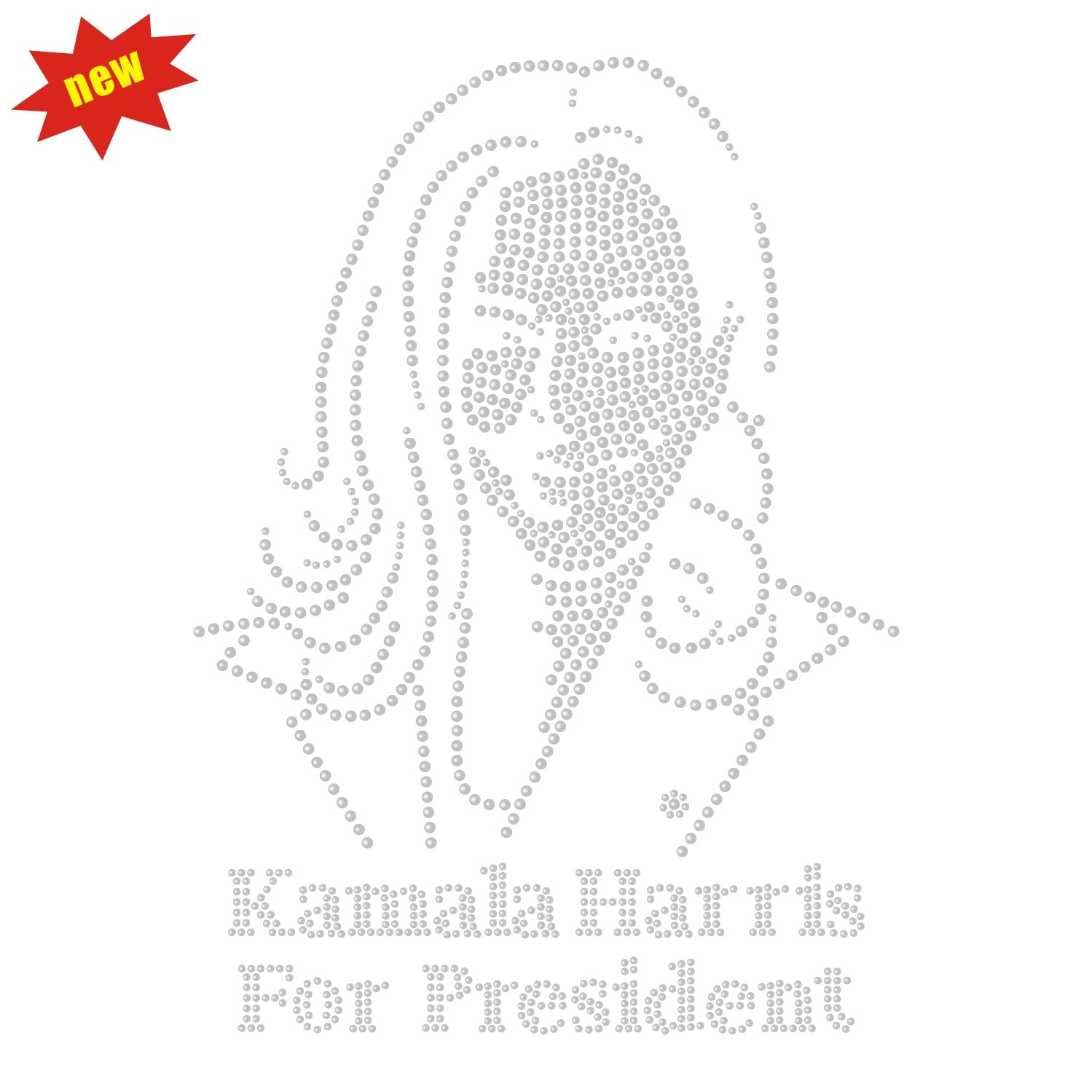 kamala Harris Your Own Brand Heat Transfer Customize Tee Shirts Custom T Shirt Printing Blank Shirt With Rhinestone Team Logo
