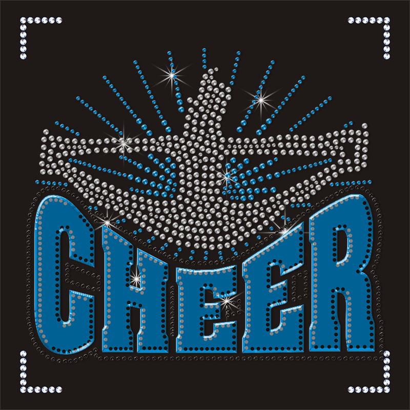 Custom Dallas Cowboys Cheer Rhinestone Transfer Famu Bling Clothing Accessories Patches Rhinestone Transfers