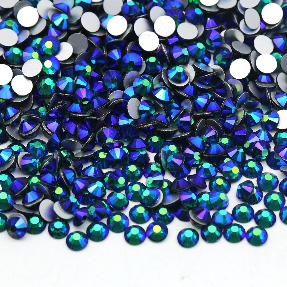 SS16 SS20 Crystal AB Color Round Flatback Rhinestone Non Hotfix Rhinestone Glass Rhinestone for Clothes Jewelry