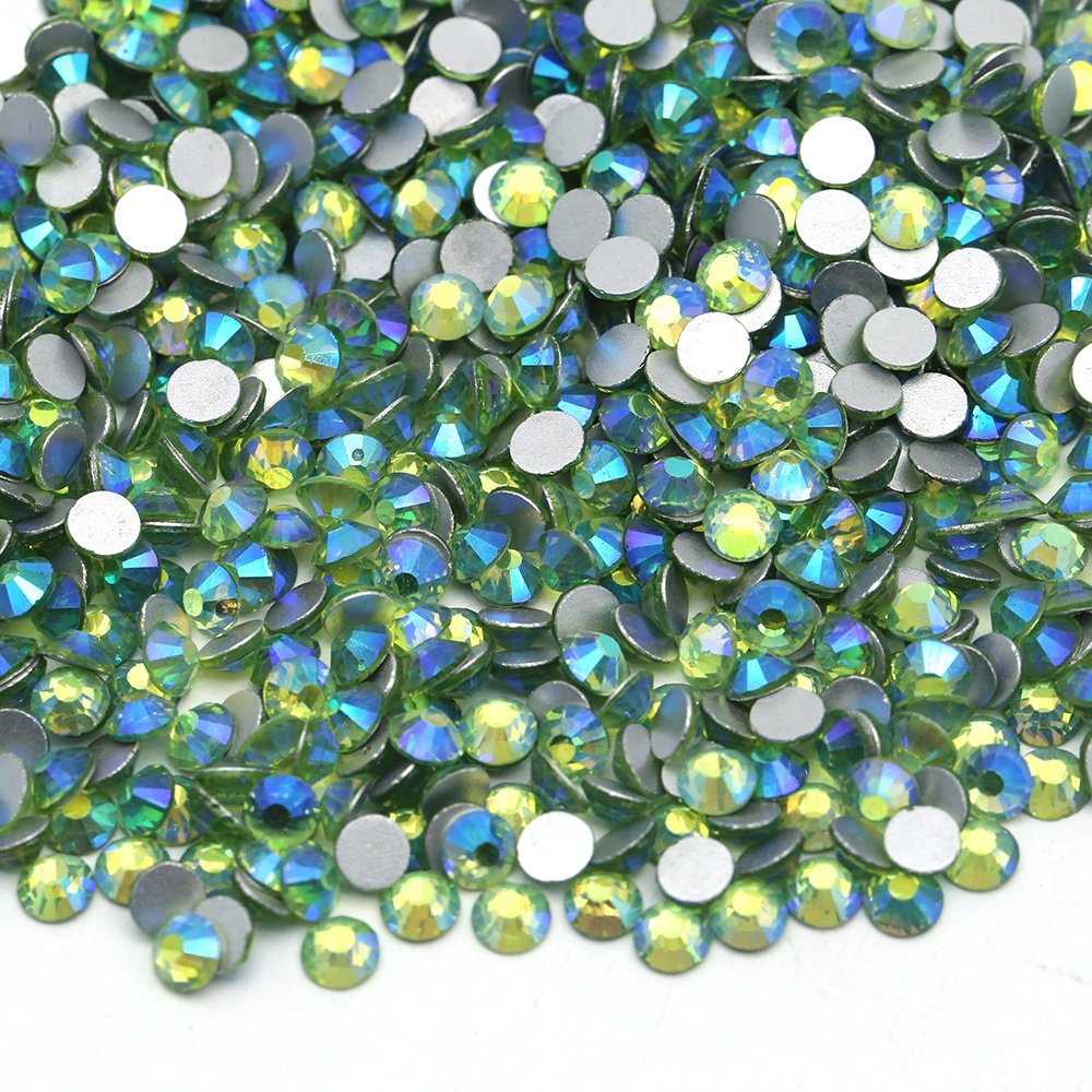 SS16 SS20 Crystal AB Color Round Flatback Rhinestone Non Hotfix Rhinestone Glass Rhinestone for Clothes Jewelry