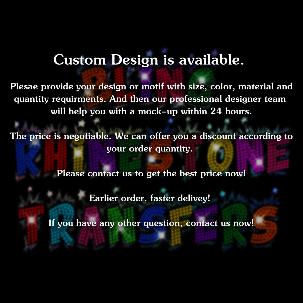 Custom Font Rhinestone Template Flame Text Hotfix Motif Transfer