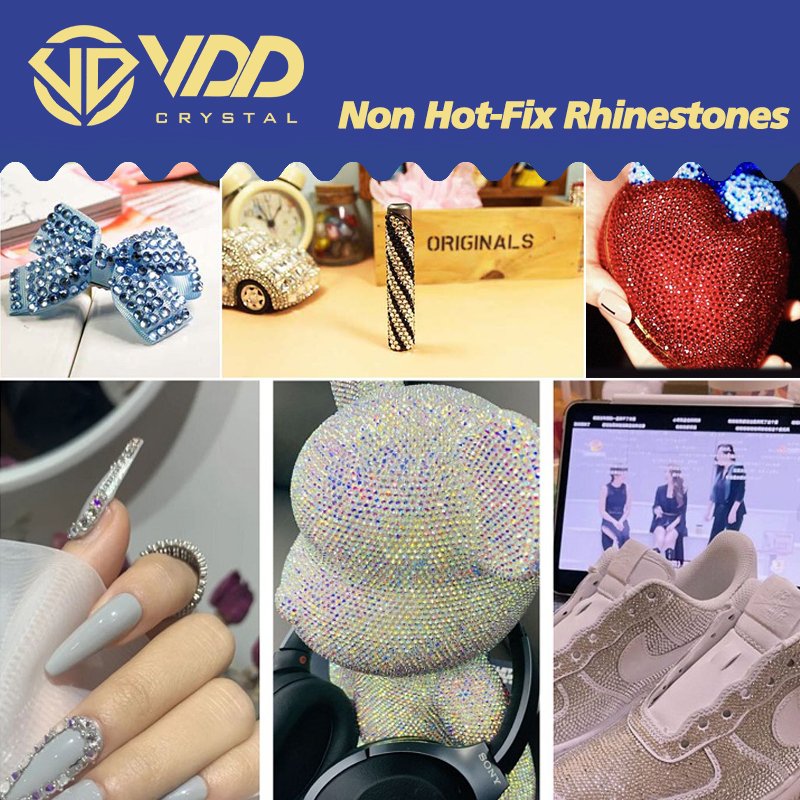 VDD 004 Jonquil Mix Size SS6-SS20 High Quality Glass Rhinestones Crystal Flatback Stones For Nail Art DIY Crafts Decorations