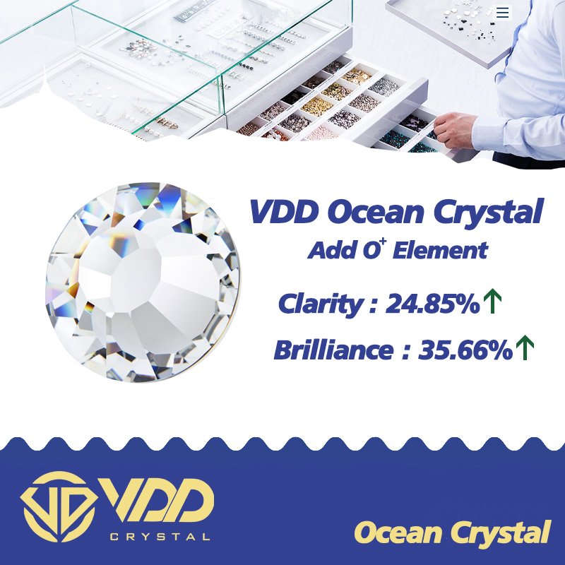 VDD 004 Jonquil Mix Size SS6-SS20 High Quality Glass Rhinestones Crystal Flatback Stones For Nail Art DIY Crafts Decorations