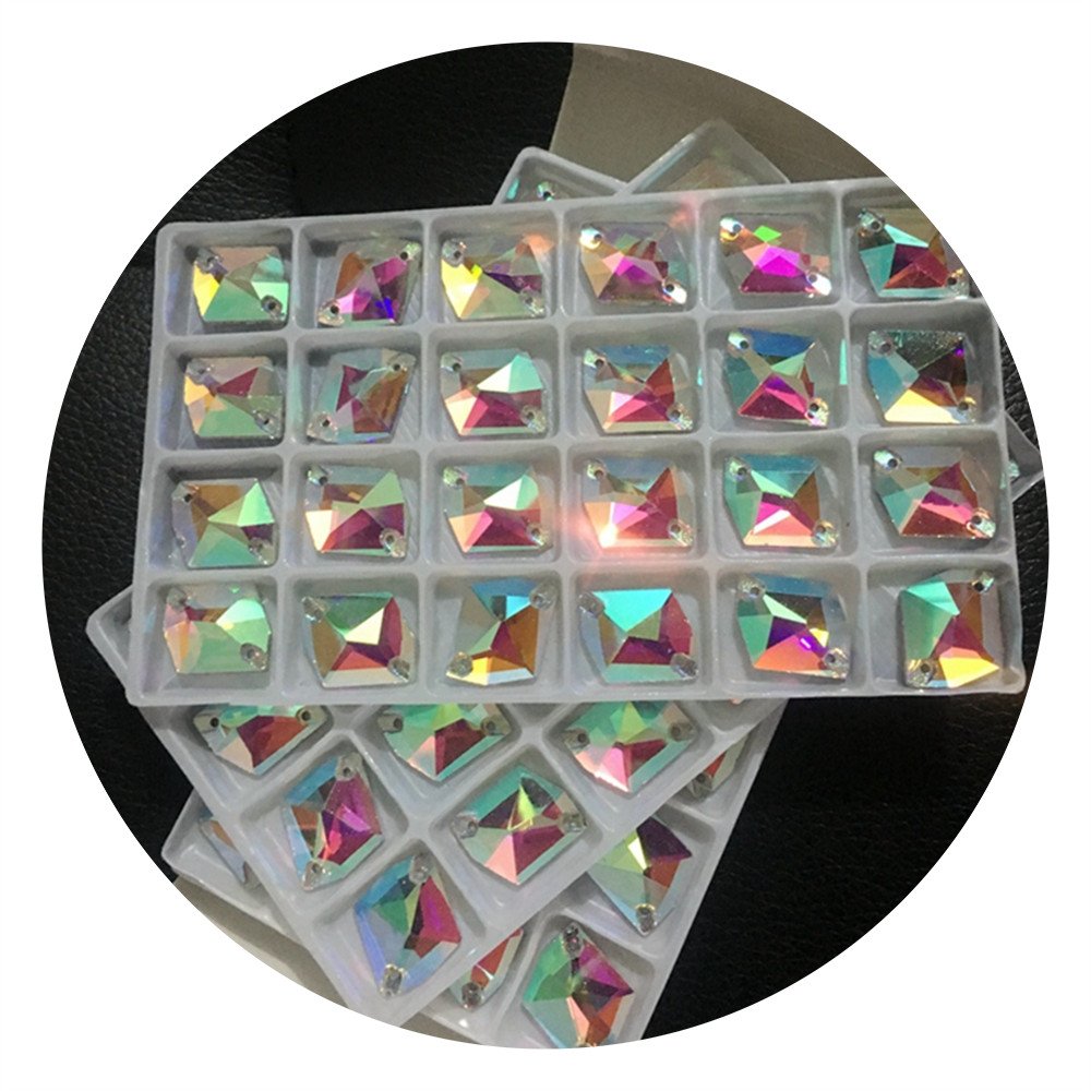 Factory Price Hot Selling Crystal AB Cosmic Sewing Flat Back Glass Rhinestones for Garment Accessories