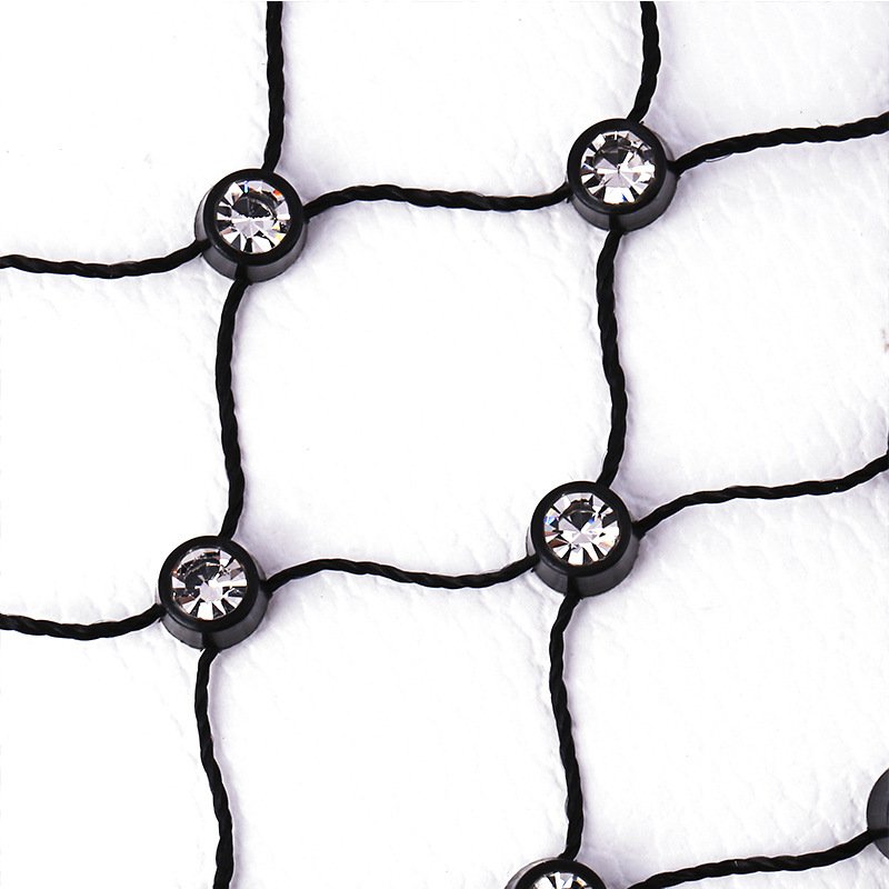 Plastic Rhinestone Mesh Fabric Wholesale Stretch Rhinestone Trim Crystal Opp Bag Stone for Shoes Custom Size Nail Rhinestones