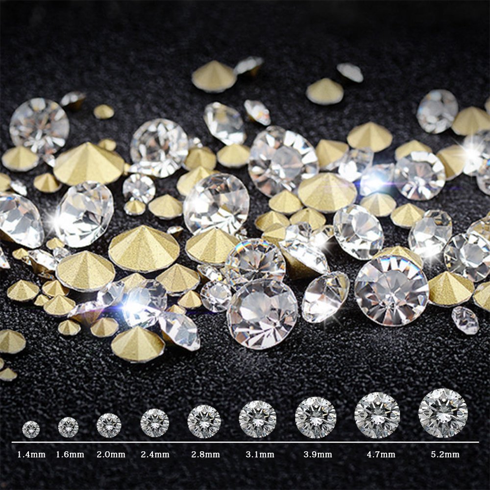 Wholesale Luxury Customized Crystal Rhinestone Stone Diamond SS3/4/6/8/10/12/16/20 Pointback Glass Crystal For Wedding Dress
