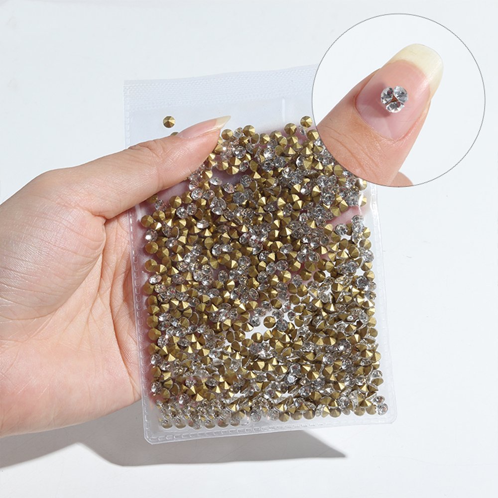 Wholesale Luxury Customized Crystal Rhinestone Stone Diamond SS3/4/6/8/10/12/16/20 Pointback Glass Crystal For Wedding Dress