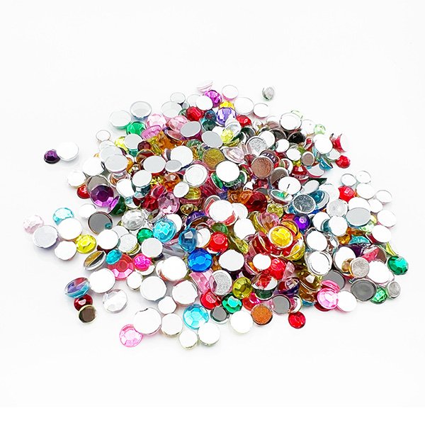 375pcs Round Shaped Gemstones Rhinestones