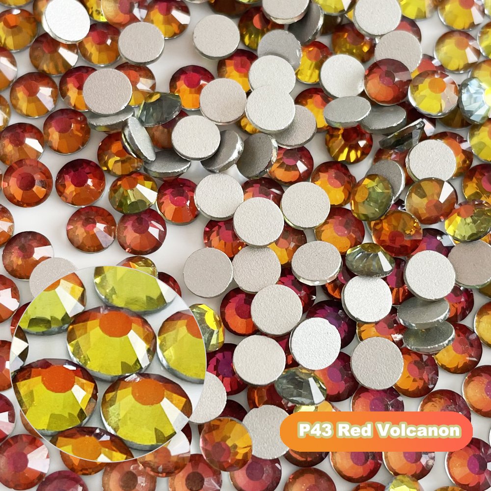 Yantuo Supplier Loose High Quality Nail Art Rhinestones Wholesale Glass Non Hot Fix Glass Strass Luxury Silver Back Round Shape