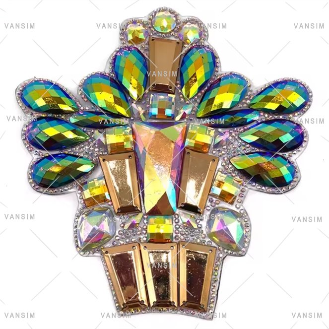 new carnival costumes bra briefs belt arm appliques pieces decorative iron on resin stone gems rhinestone patch trim