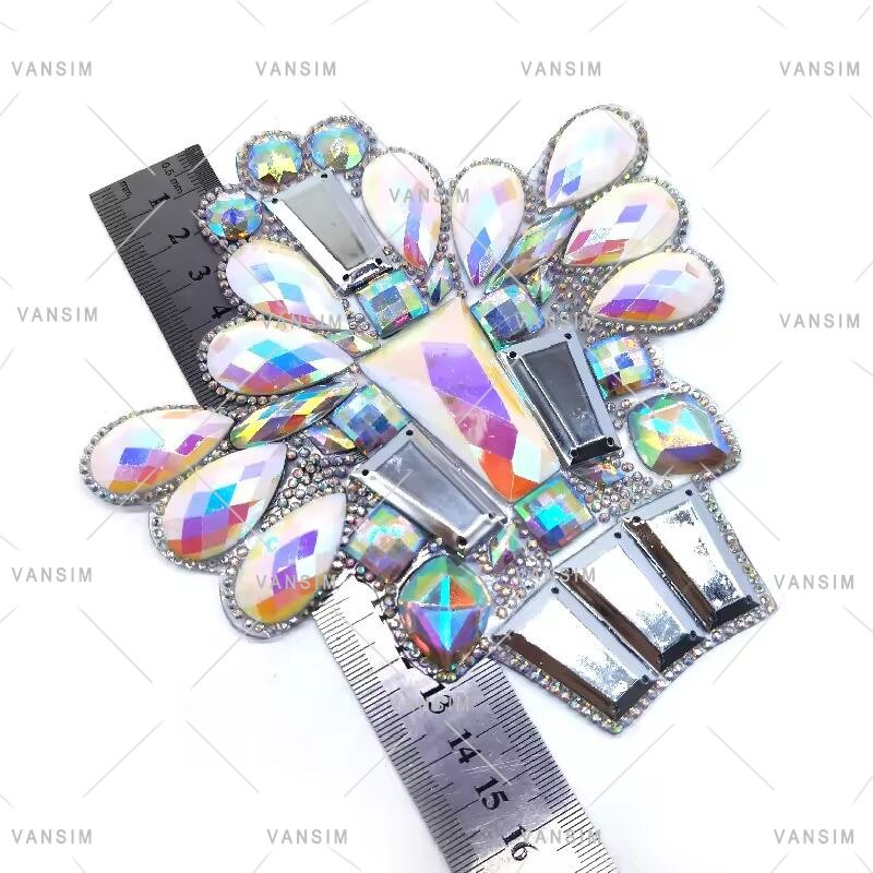 new carnival costumes bra briefs belt arm appliques pieces decorative iron on resin stone gems rhinestone patch trim