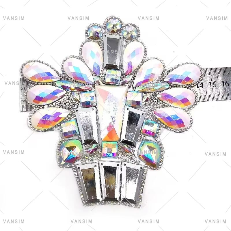 new carnival costumes bra briefs belt arm appliques pieces decorative iron on resin stone gems rhinestone patch trim