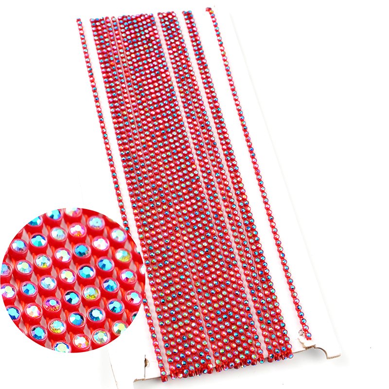 Plastic Rhinestone Roll Bulk Rhinestone Banding Crystal Rhinestone Trimming for Shoes