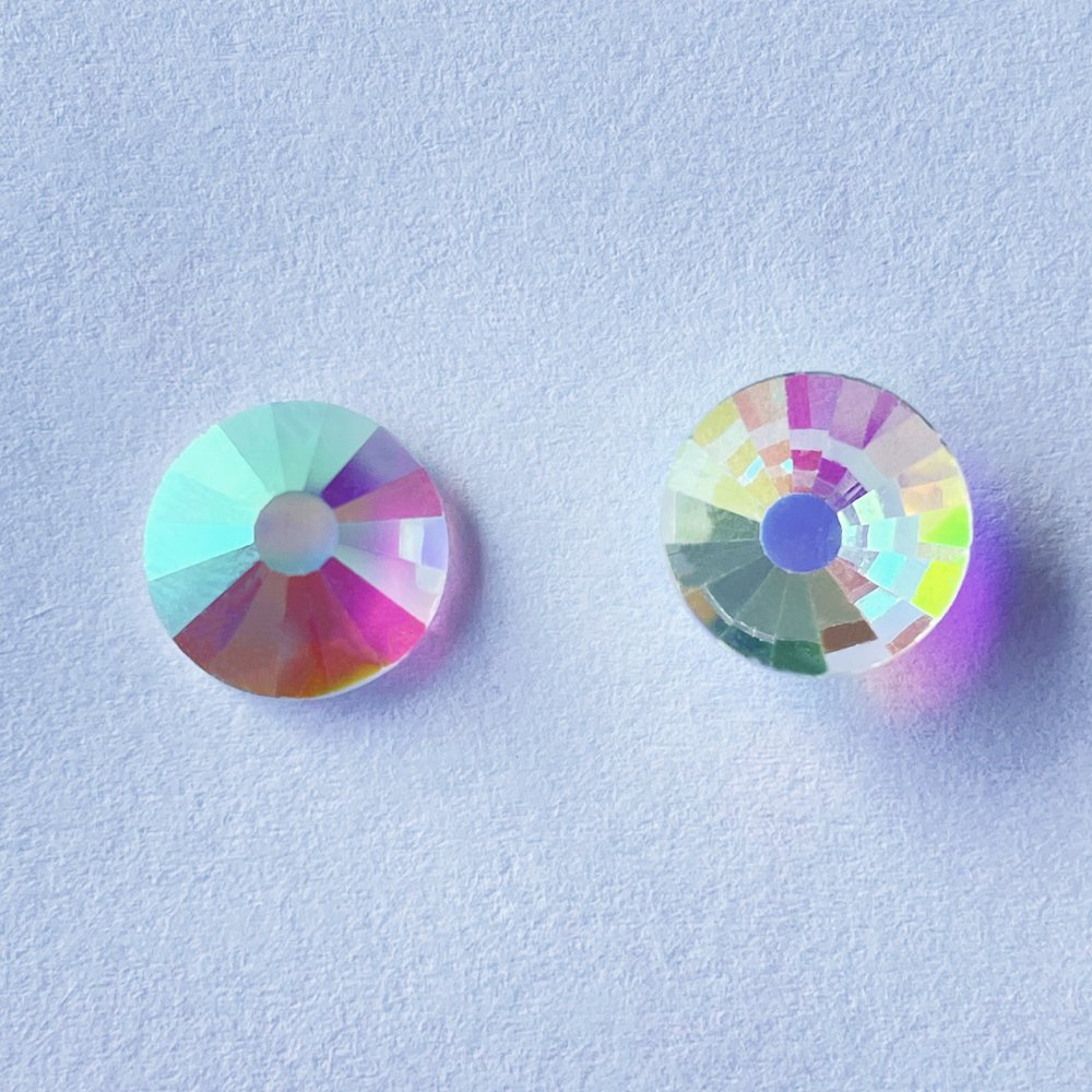 Yantuo Transparent AB SS50 10mm Flatback rhinestones cristal Stone Non-Hot Fix round Crystal Rhinestones for nail art decoration