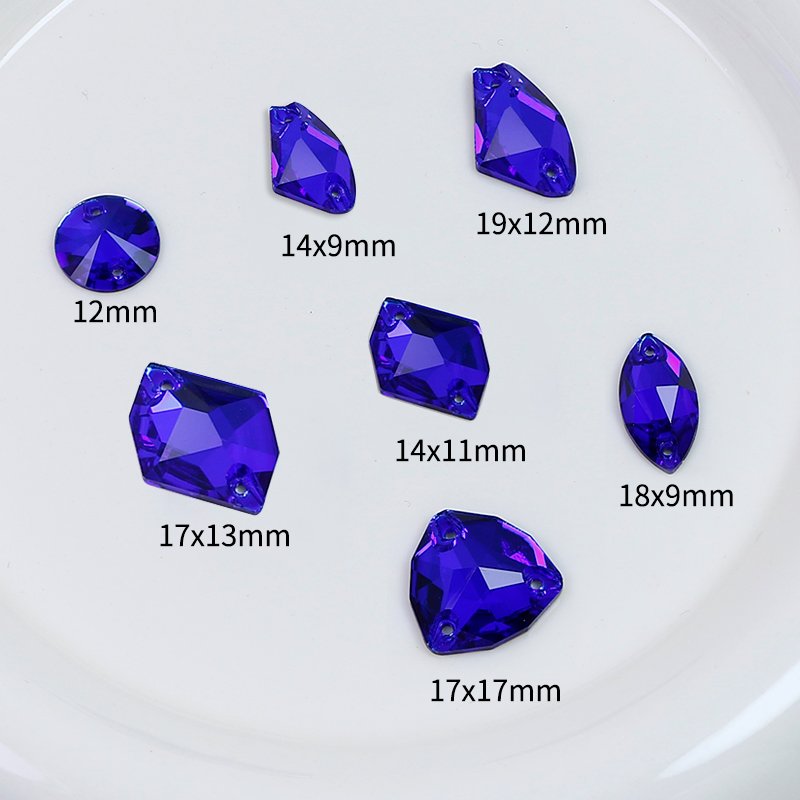 Rivoli Cosmic sew-on stones Flatback rhinestones wholesale lead-free crystal stone beads for Garment shoes diy sewing decoration