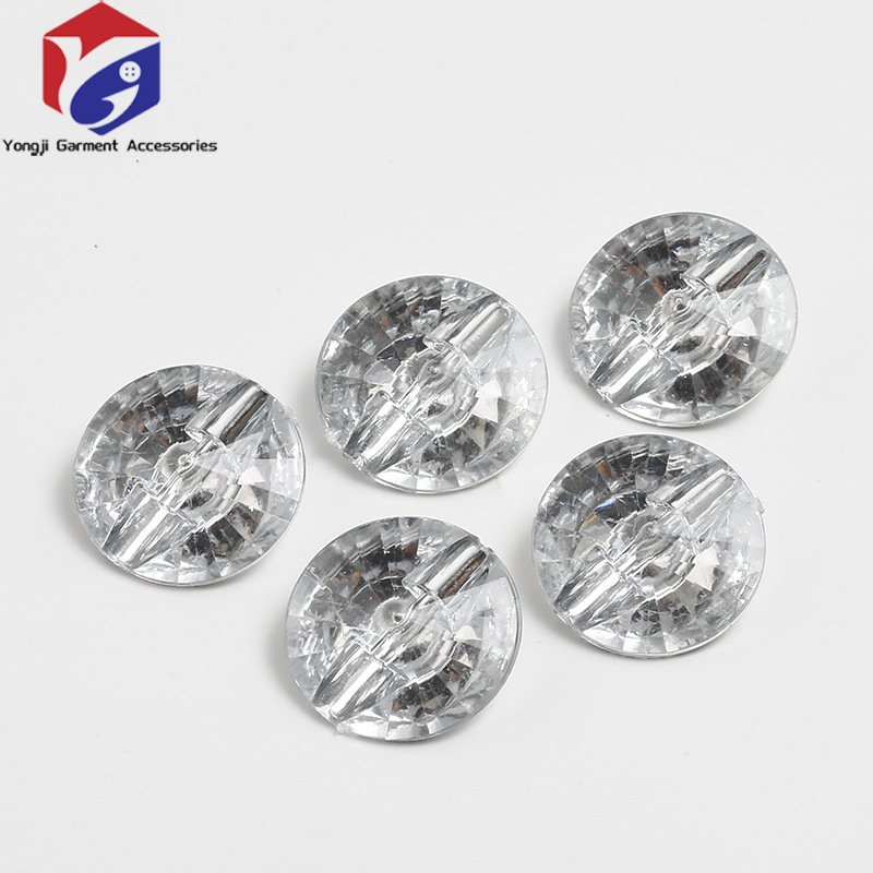 Hot Sell Rhinestone Button Clothing Shoes Custom Apparel Glass Technics Style Sofa Crystal Sliver Acrylic Gem Drill Buttons